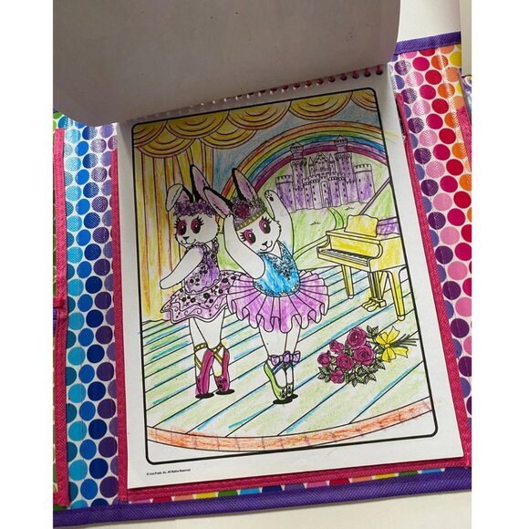 Lisa Frank Folder with Coloring Book Stickers Puzzles 2016 - Picture 9 of 12